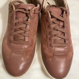 Cole Haan Zerogrand Women's Burlwood Grand Crosscourt Turf Suede Leather Sneaker